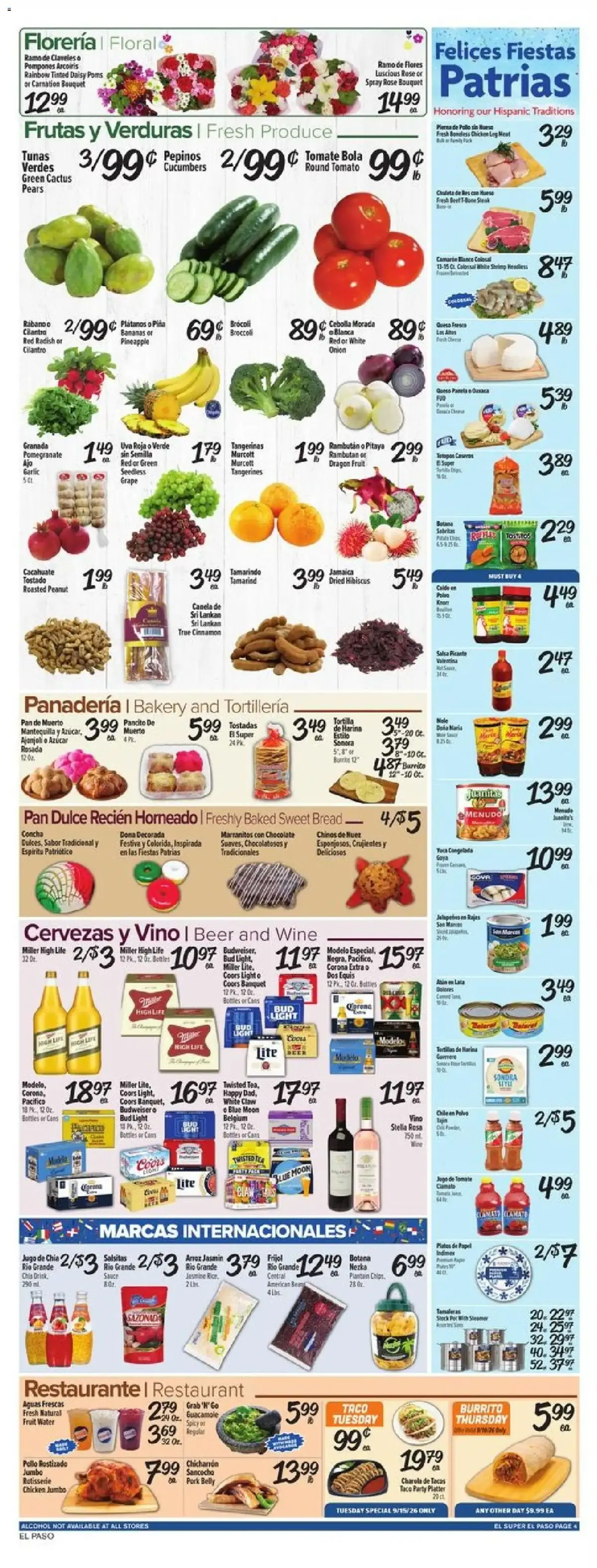 El Super offer from 09/09/2026 El Super Weekly Ad - TX, page 4 of 4, valid 09/09/2026 - 09/15/2026