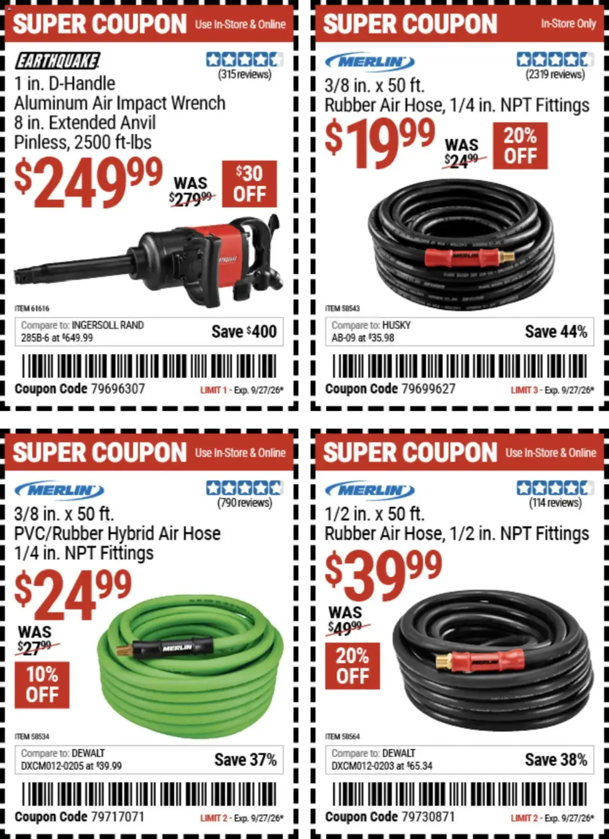 Harbor Freight Weekly Ad, page 10 of 18, valid 09/14/2026 - 09/27/2026