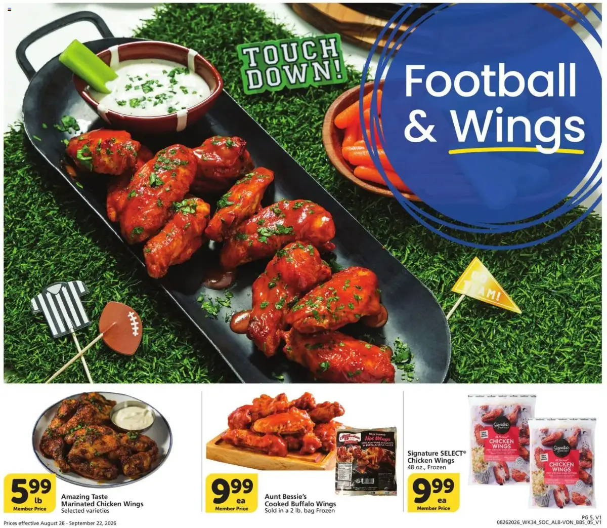 Vons Big Book of Savings, page 5 of 13, valid 08/26/2026 - 09/22/2026