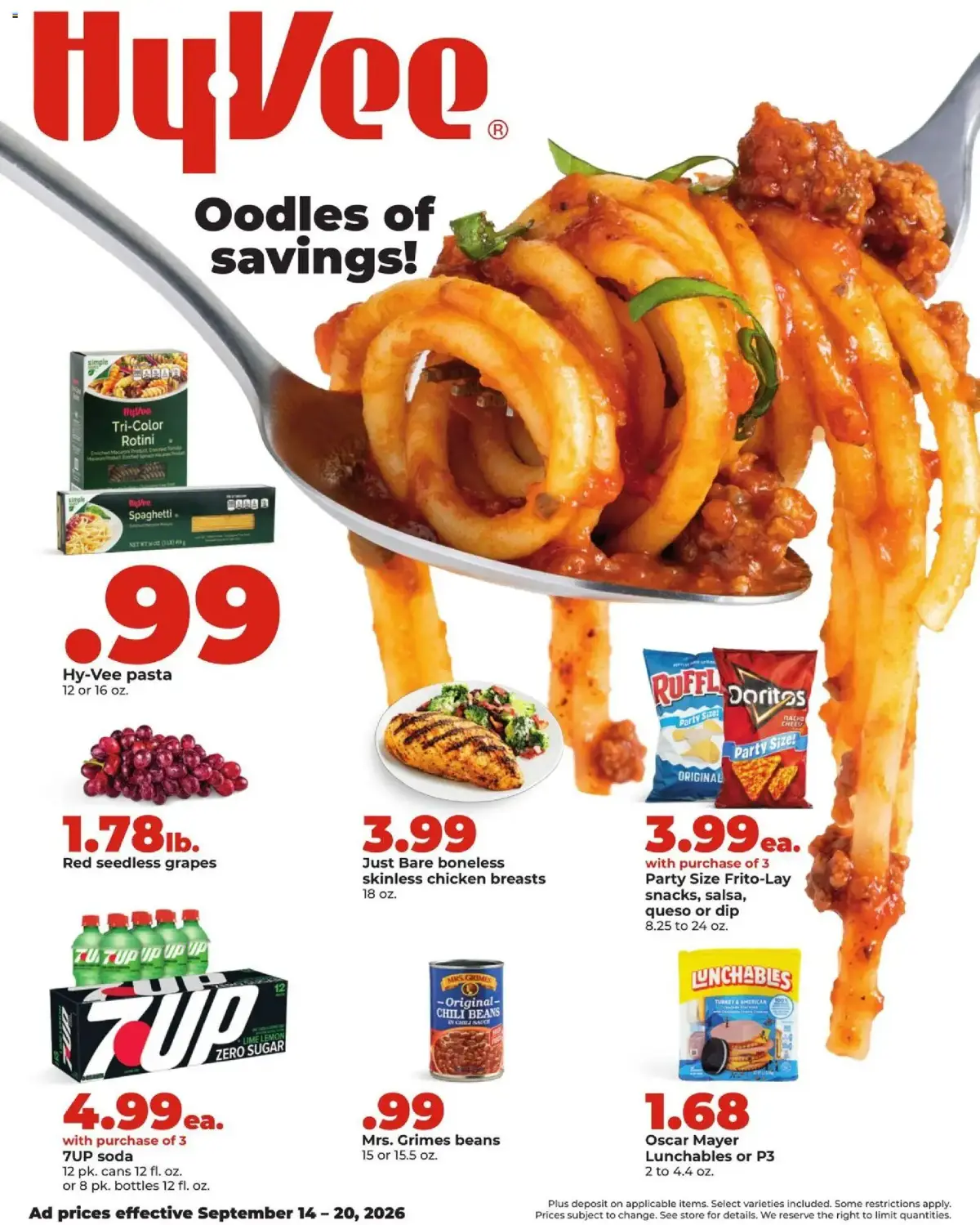 HyVee Weekly Ad, page 1 of 46, valid 09/14/2026 - 09/20/2026