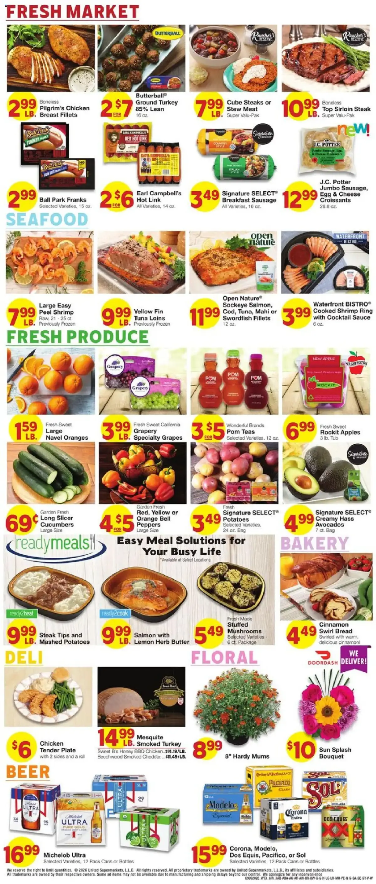 United Supermarkets Weekly Ad, page 8 of 9, valid 09/09/2026 - 09/15/2026