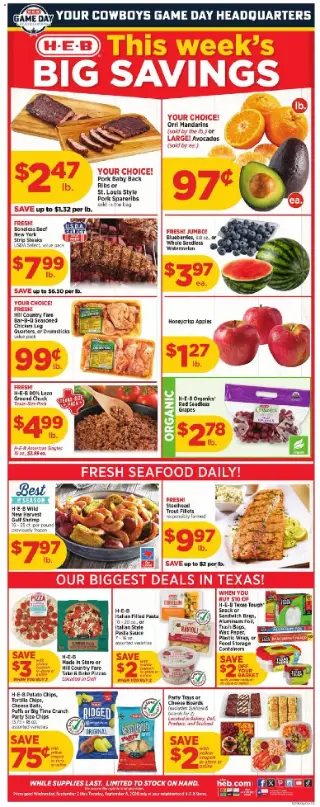 H-E-B Weekly Ad preview, valid 09/02/2026 - 09/08/2026