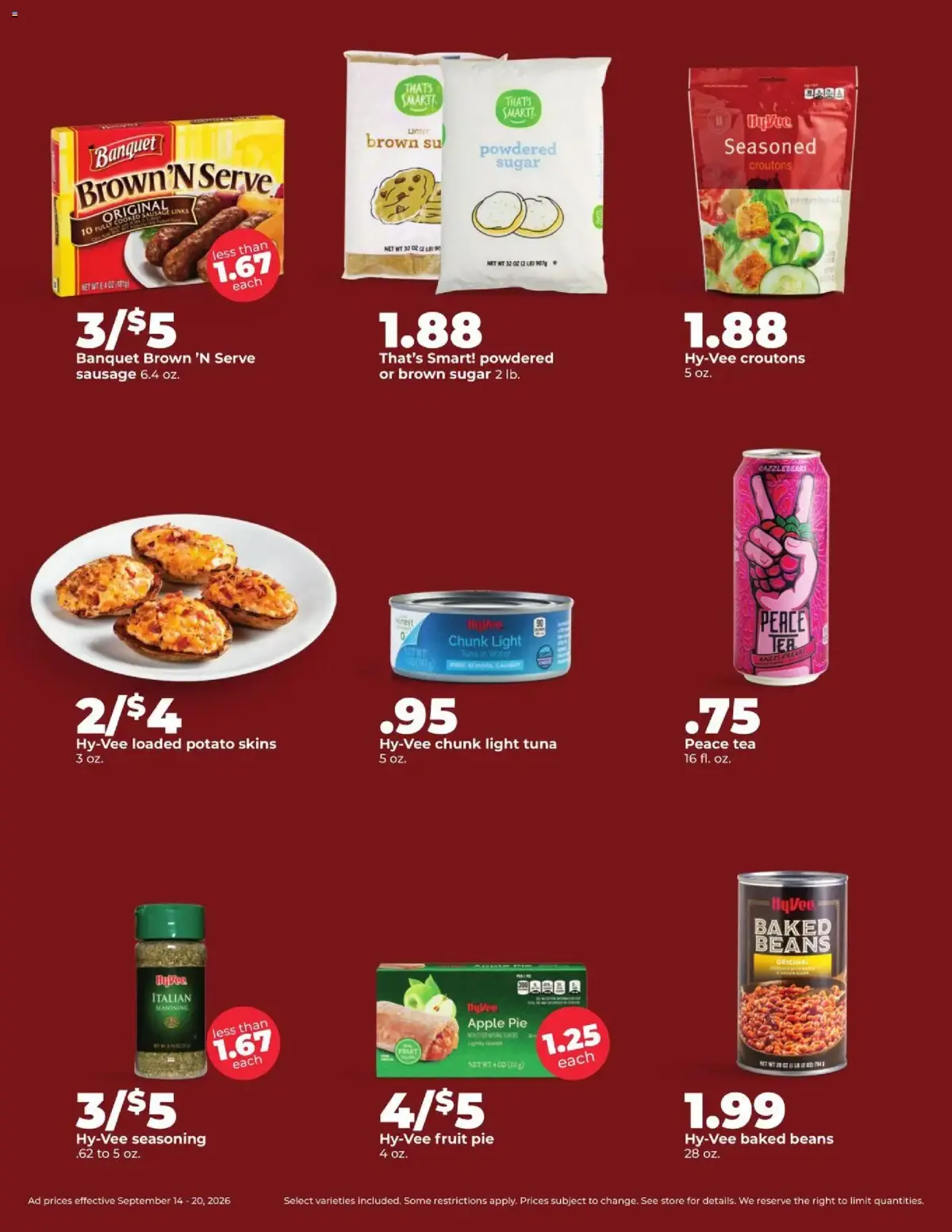 HyVee Weekly Ad, page 4 of 46, valid 09/14/2026 - 09/20/2026