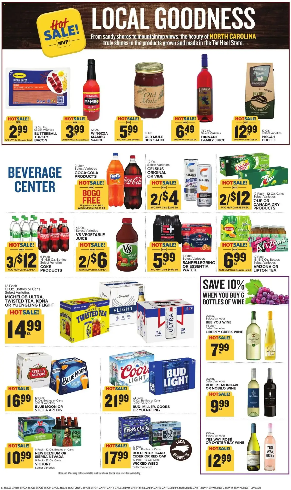 Food Lion Weekly Ad, page 10 of 18, valid 09/09/2026 - 09/15/2026 — Hotsale, Energy, Singles, Heinz