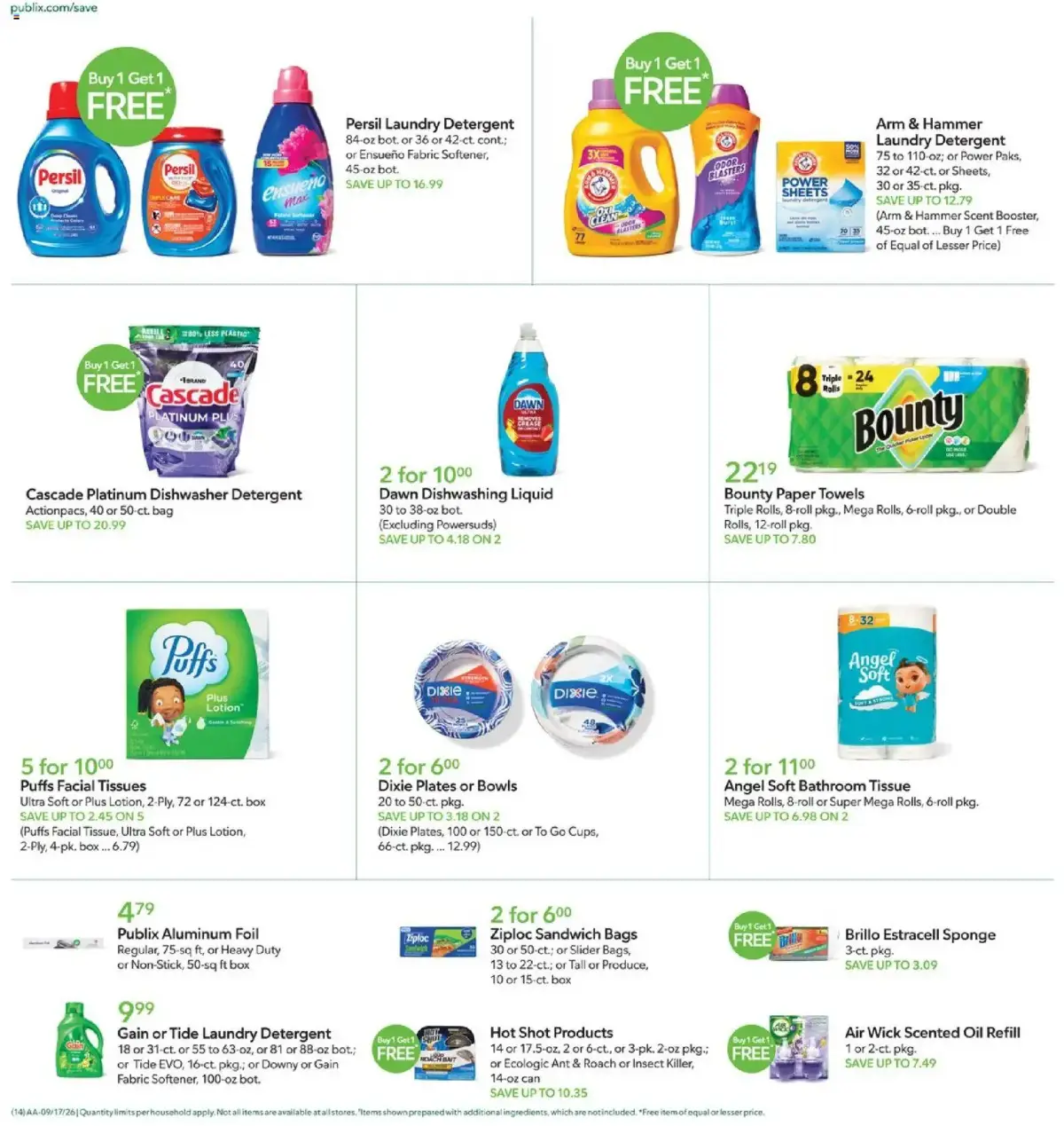 Publix Weekly Ad, page 14 of 17, valid 09/16/2026 - 09/22/2026