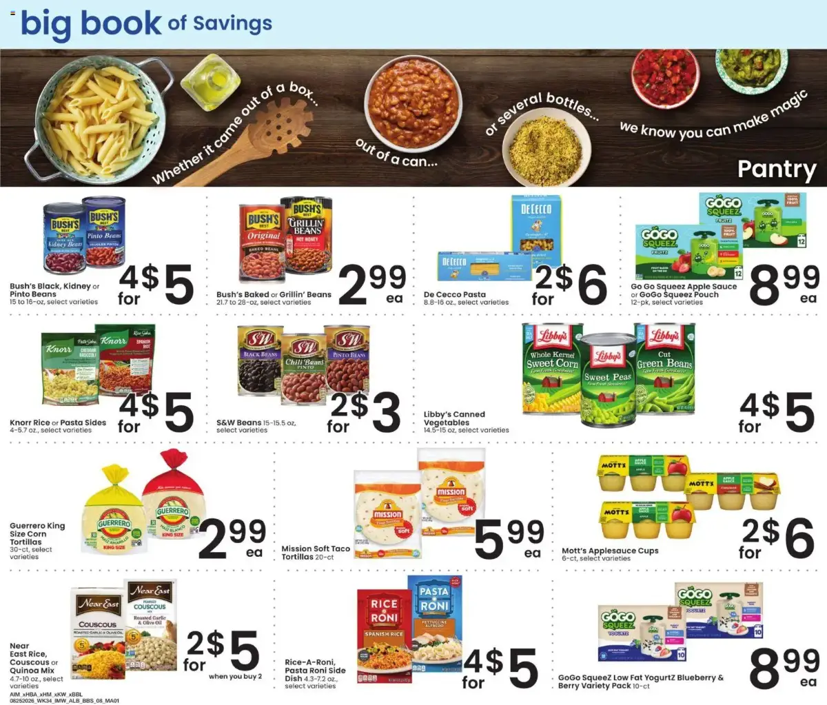 Albertsons Big Book of Savings, page 8 of 17, valid 08/25/2026 - 09/28/2026