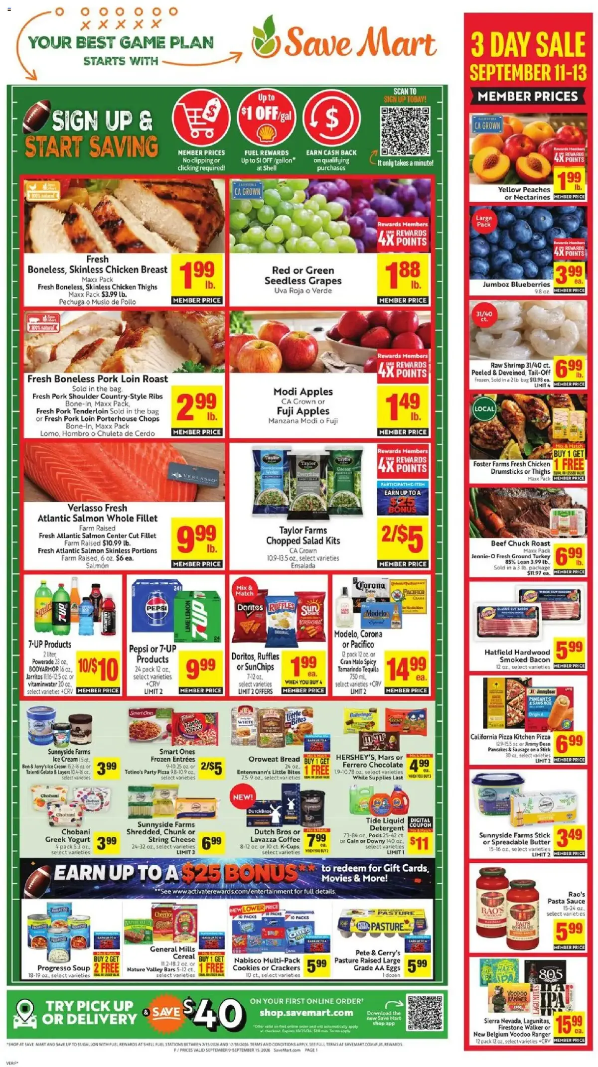 Save Mart Weekly Ad, page 1 of 4, valid 09/09/2026 - 09/15/2026