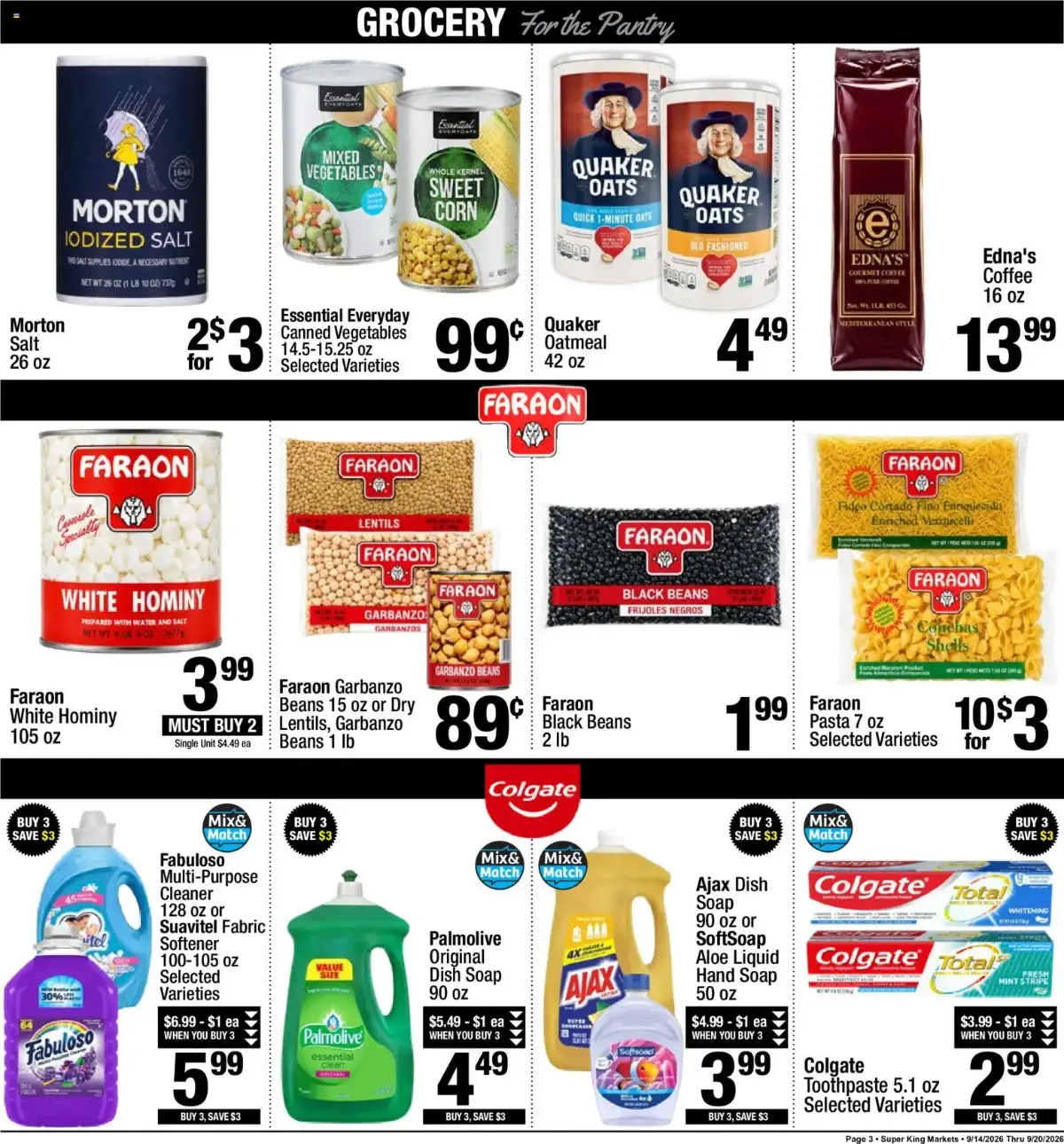 Super King Weekly Ad, page 3 of 8, valid 09/14/2026 - 09/20/2026