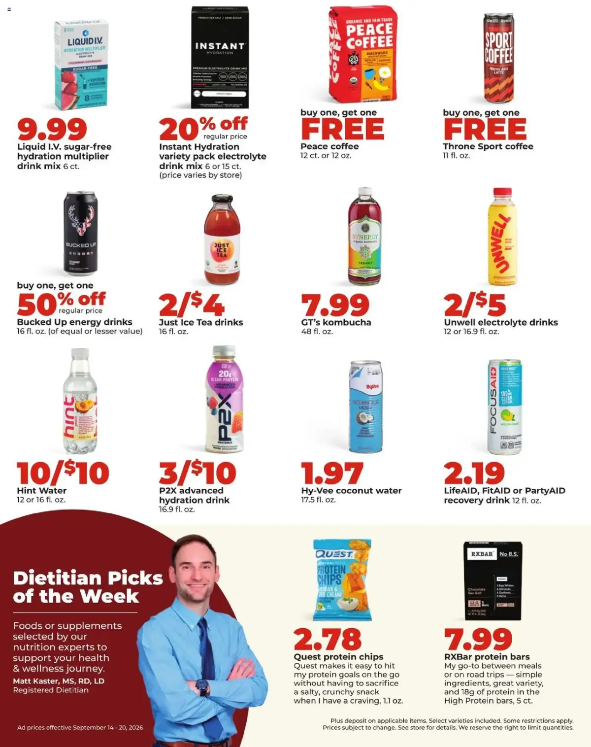 HyVee Weekly Ad, page 36 of 46, valid 09/14/2026 - 09/20/2026