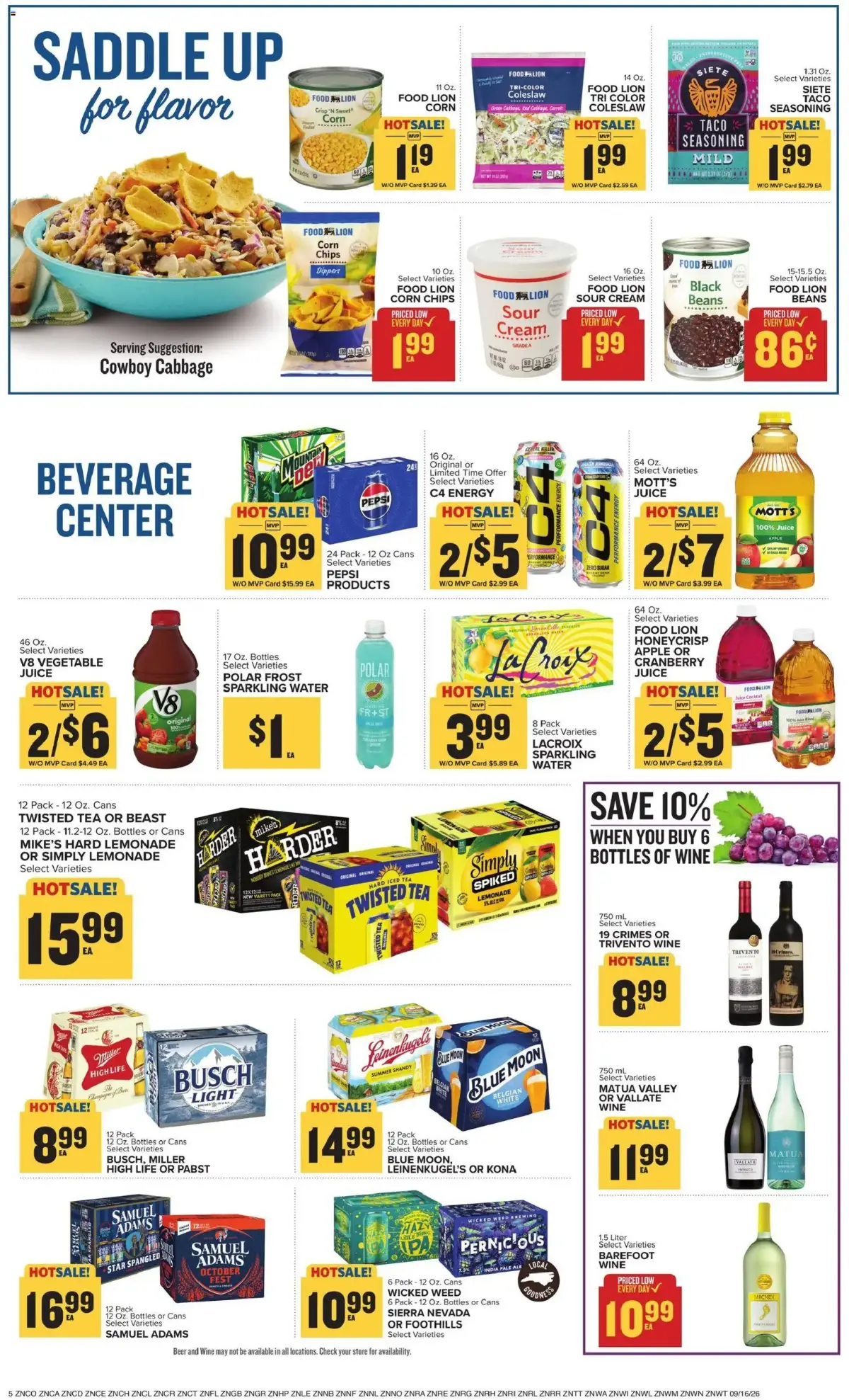 Food Lion Weekly Ad, page 10 of 17, valid 09/16/2026 - 09/22/2026