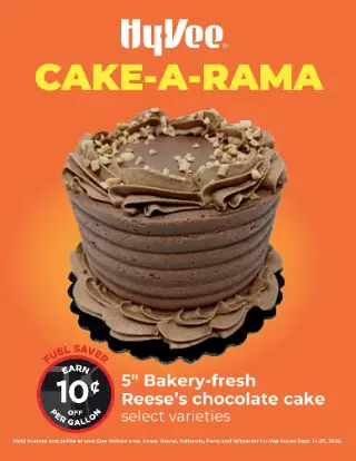 HyVee Cake-A-Rama preview, valid 09/14/2026 - 09/20/2026