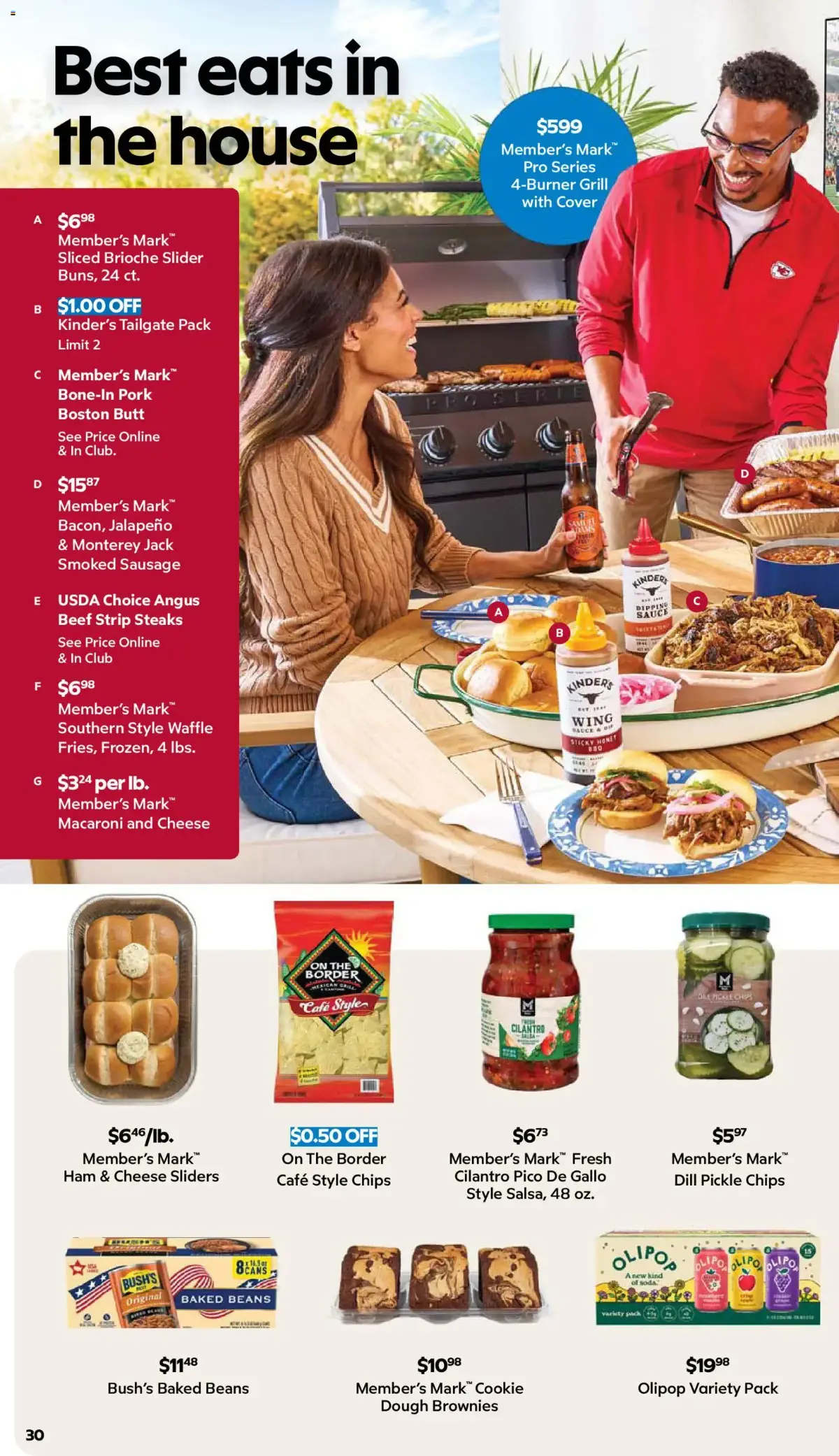 Sam's Club Weekly Ad, page 30 of 44, valid 08/26/2026 - 09/20/2026 — Member's Mark, Baked Beans, Cilan Tro, Pro Series