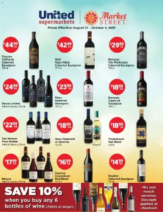 18+ United Supermarkets Alcohol Flyer preview, valid 08/31/2026 - 10/04/2026
