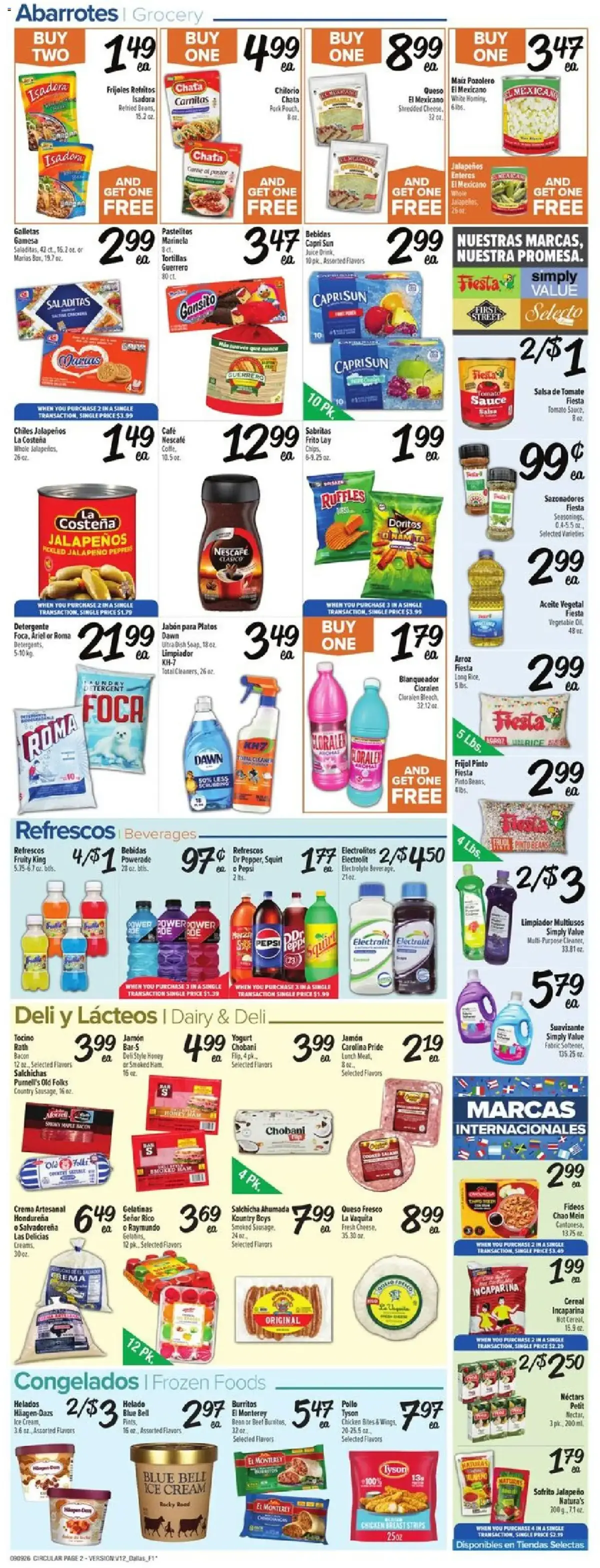 Fiesta Mart Weekly Ad, page 2 of 4, valid 09/09/2026 - 09/15/2026