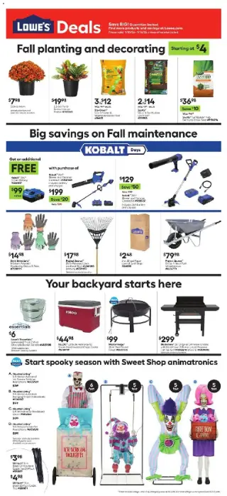 Lowe's Weekly Ad preview, valid 09/10/2026 - 09/16/2026