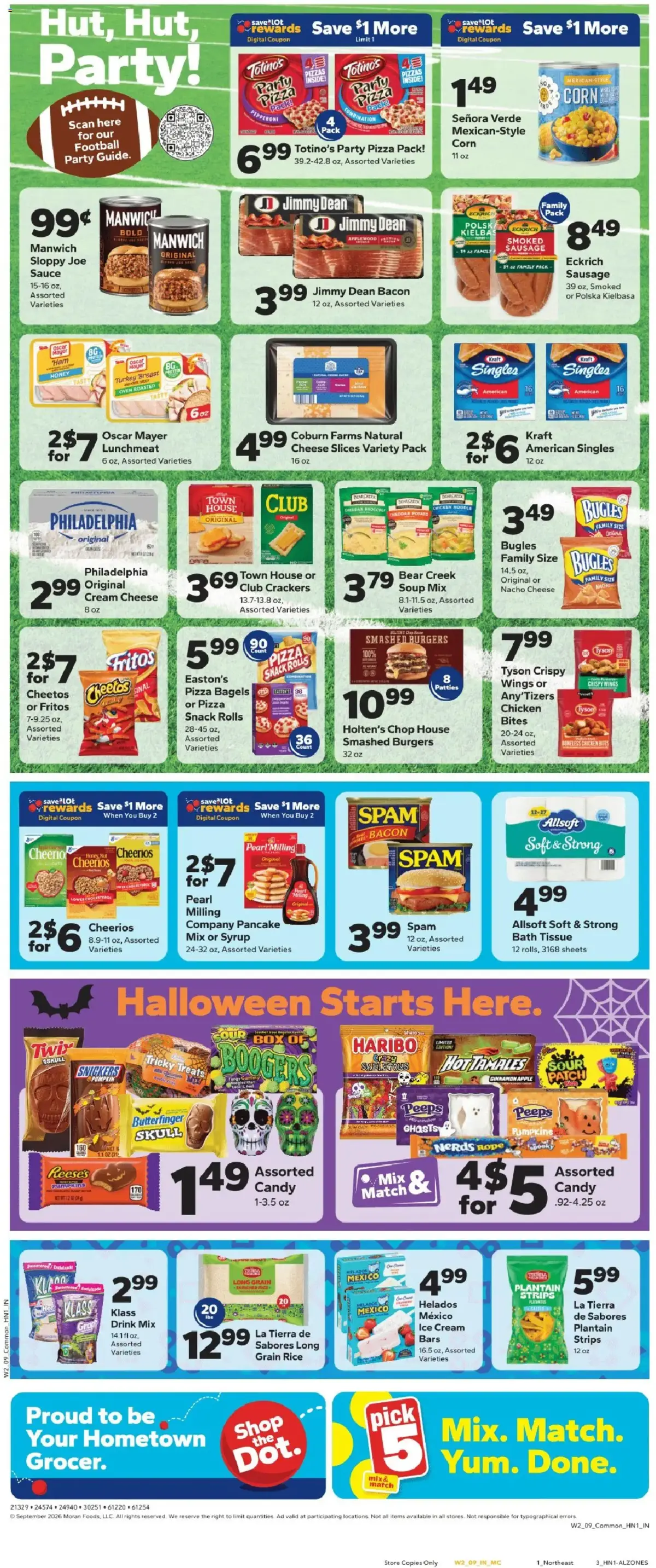 Save a Lot Weekly Ad, page 2 of 2, valid 09/09/2026 - 09/15/2026 — Iberia, Marinade, Steak Chop, Yellow