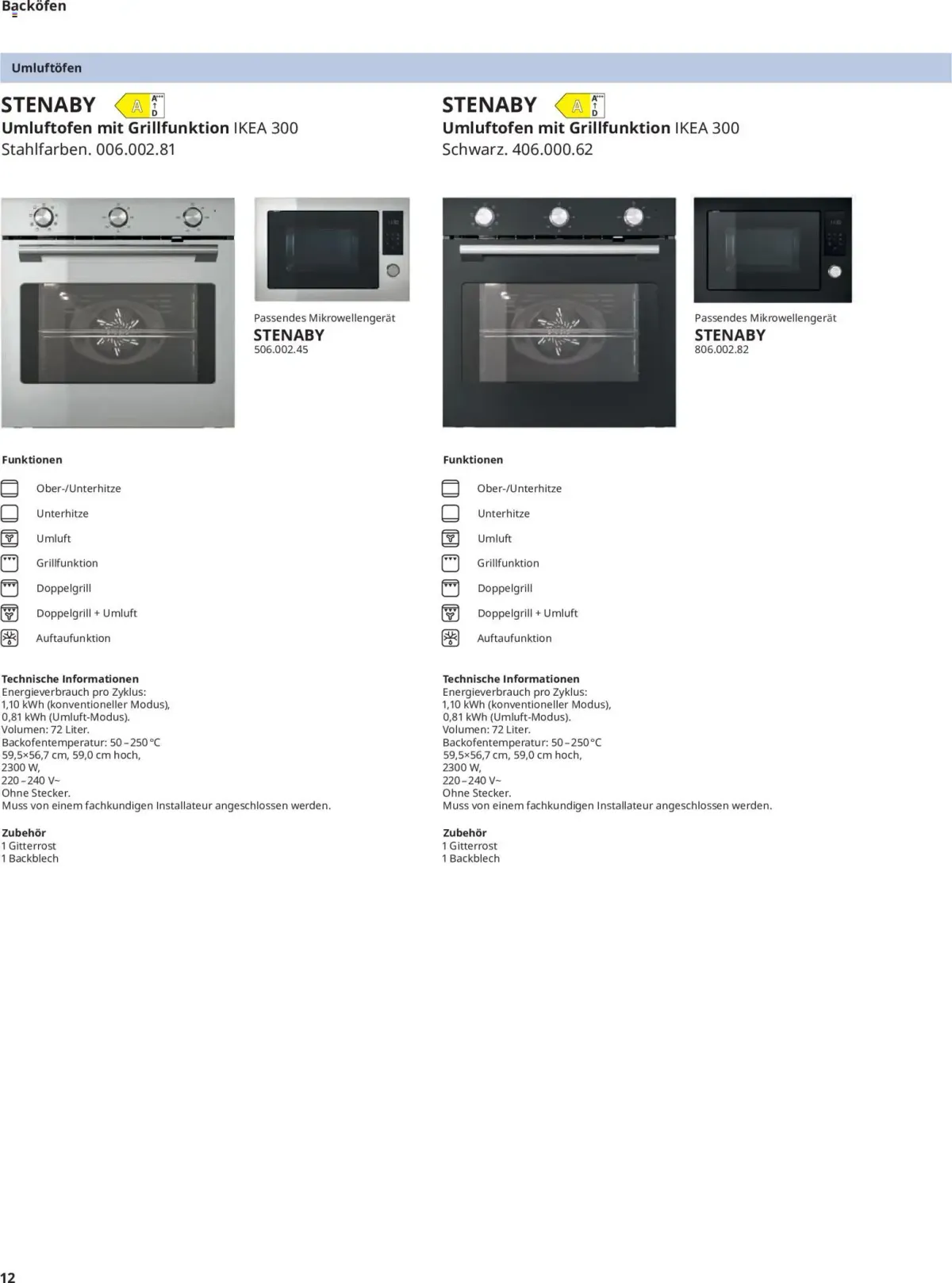 Ikea Elektrogeräte — Seite 12