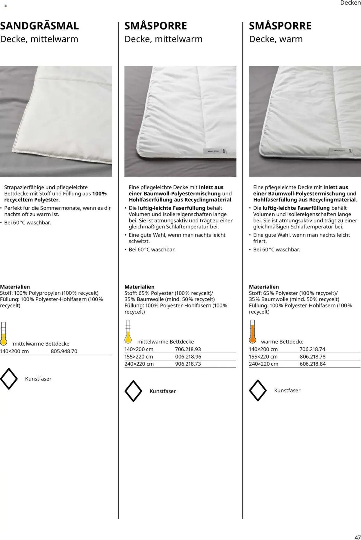 Ikea Prospekt Schlafkomfort — Seite 47