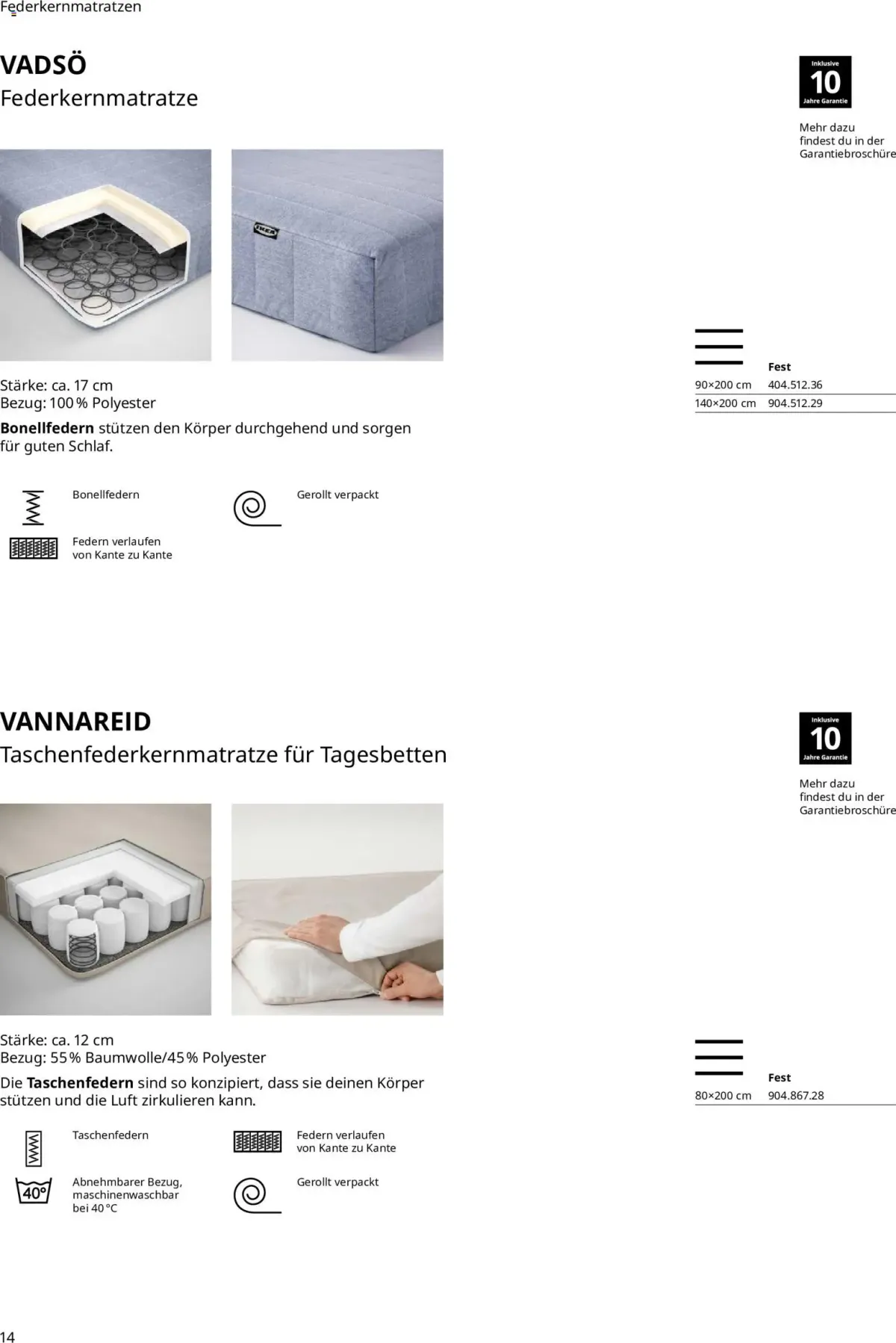 Ikea Prospekt Schlafkomfort — Seite 14