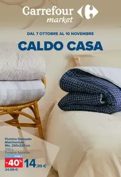 Carrefour volantino Market Caldo Casa