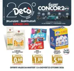 Decò volantino Maxistore, Supermercati Lipari
