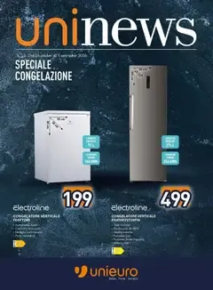 Unieuro volantino Speciale Congelazione da Unieuro!