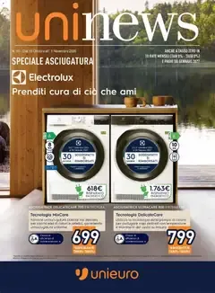 Unieuro volantino Speciale Asciugatura da Unieuro!